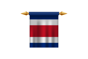 Costa Rica Royal Emblem flag