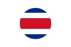 Costa Rica Flag Circle Vector Free flag
