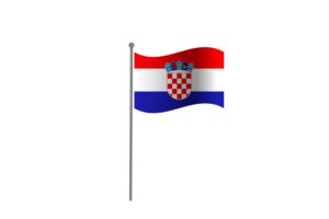 Waving Flag of Croatia flag
