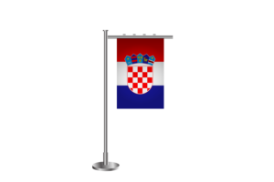 3d Croatia Standing Flag flag
