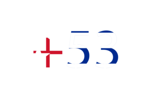 Cuban Calling Code flag