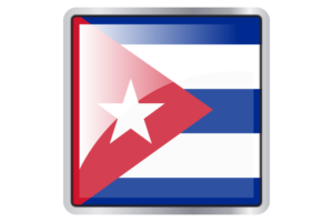 Cuban Flag Square icon flag