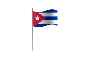 Waving Flag of Cuban flag
