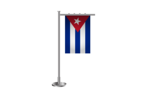 3d Cuban Standing Flag flag