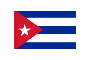 Cuban Flag Triangle Vector Illustration flag