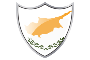 Shield with Flag of Cyprus flag