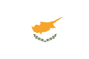 Cyprus Flag Triangle Rounded Shape flag