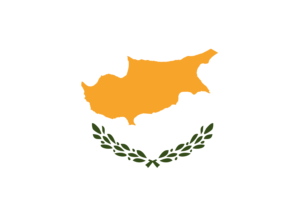 Cyprus Flag Hexagon Shape flag
