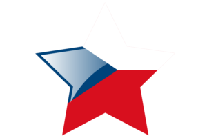 Czechia Flag Star Icon flag
