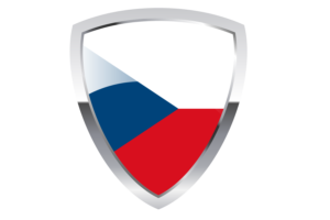 Czechia Shield Flag flag