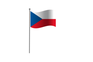 Waving Flag of Czechia flag