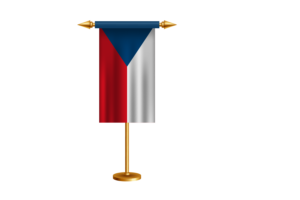 Czechia Ceremonial Flag Vector Free flag