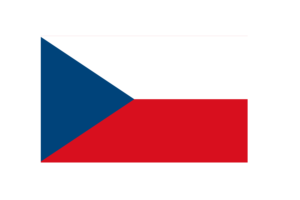Czechia Flag Triangle Vector Illustration flag