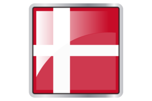 Denmark Flag Square icon flag