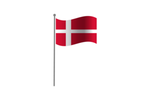 Waving Flag of Denmark flag