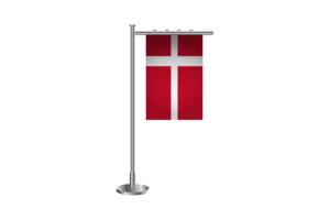 3d Denmark Standing Flag flag