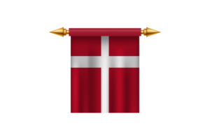 Denmark Royal Emblem flag