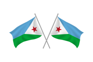 Djibouti Waving Friendship Flag flag