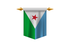Emblem of the Republic of the Djibouti flag