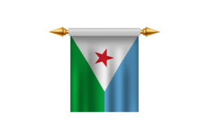Djibouti Royal Emblem flag