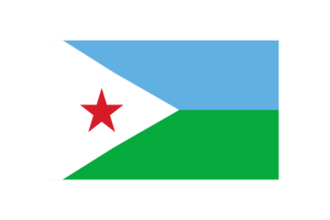 Djibouti Flag Triangle Vector Illustration flag