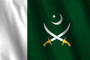Bandera nacional del ejército paquistaní flag