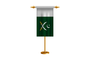 Vector de la bandera del Pak-Army gratuito flag