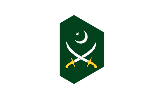 Forma de hexágono de la bandera del Pak-Army flag