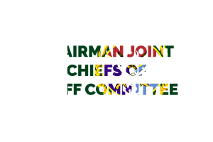 Chairman Joint Chiefs of Staff Committee Text Art flag