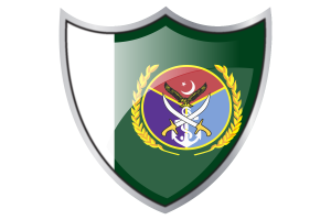 Shield with Flag of Chairman Joint Chiefs of Staff Committee flag