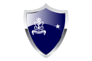 Commodore Flag with Medieval Heater Shield flag