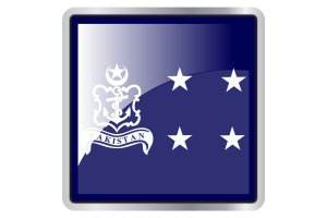 Icona Quadrata della Bandiera dell'Ammiraglio della Marina flag