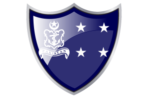 Scudo con Bandiera dell'Ammiraglio della Marina flag