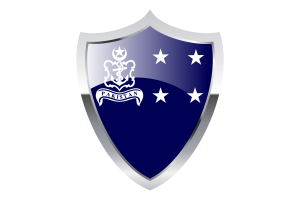 Bandiera dell'Ammiraglio della Marina con Scudo Medievale flag