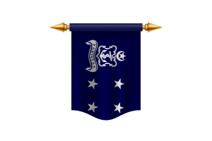 Striscione reale della bandiera dell'ammiraglio della marina flag