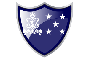 Shield with Flag of Navy Admiral of the Fleet flag