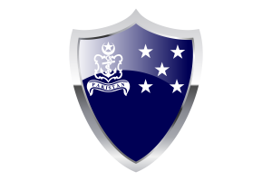 Navy Admiral of the Fleet Flag with Medieval Heater Shield flag