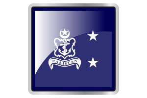 Icona Quadrata della Bandiera dell'Ammiraglio di Vascello flag