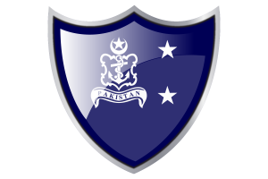 Scudo con Bandiera dell'Ammiraglio di Vascello flag