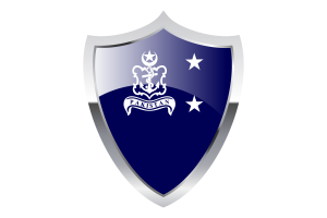 Bandiera dell'Ammiraglio di Vascello con Scudo Medievale flag