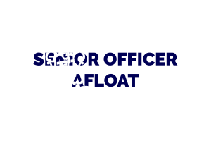 Senior Officer Afloatl Text Art flag