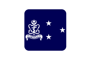 Vice-Admiral Flag Square Rounded Shape flag