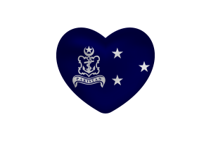 Love of Vice-Admiral Heart Shape flag
