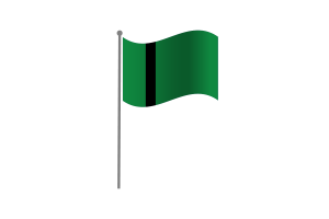 Waving Flag of Delhi Sultanate flag