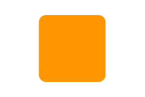 Maratha Empire Flag Square Rounded Shape flag