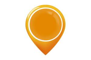 Mughal Empire Flag Map Pin Icon flag