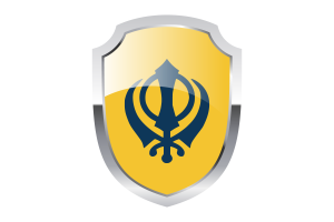 Nishan Sahib Shield Logo flag