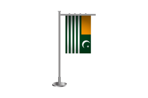Azad Kashmir Standing Flag flag