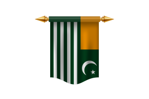 Azad Kashmir Flag Royal Banner flag