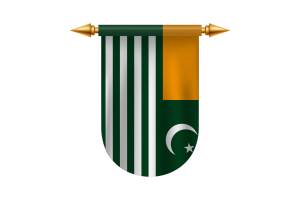 Azad Kashmir Flag Emblem Vector Images flag